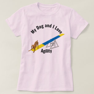 Mein Hund und ich Liebe Agility Boxer T-Shirt