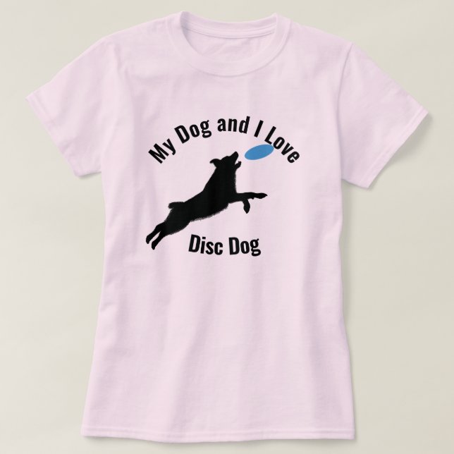 Mein Hund und ich Liebe Disk Dog Aussie T-Shirt (Design vorne)