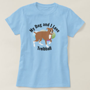 Mein Hund und ich Liebe Treibball Boxer T-Shirt