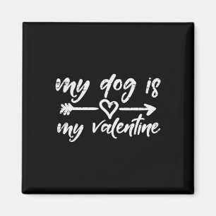 Mein Hund Valentinstag Lustiger Tierbesitzer Fur M Magnet