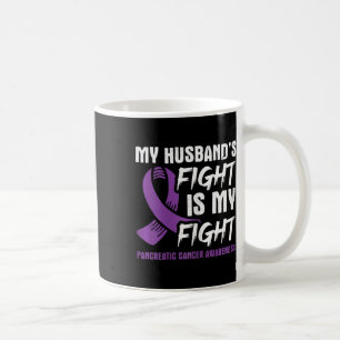 Mein Husbynd kämpft gegen den Bauchspeicheldrüsenk Kaffeetasse