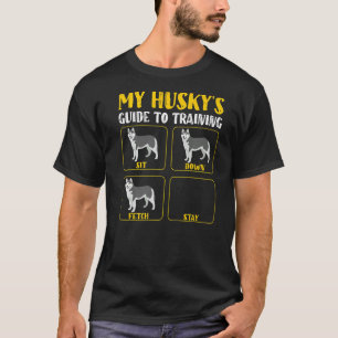 Mein Husky-Führer, um Ehemännerpapa zu trainieren T-Shirt