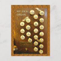Mein ideales Orgelpostkarte