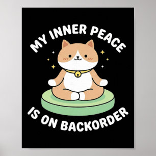 Mein innerer Frieden ist auf Ckorder Lustiges Yoga Poster