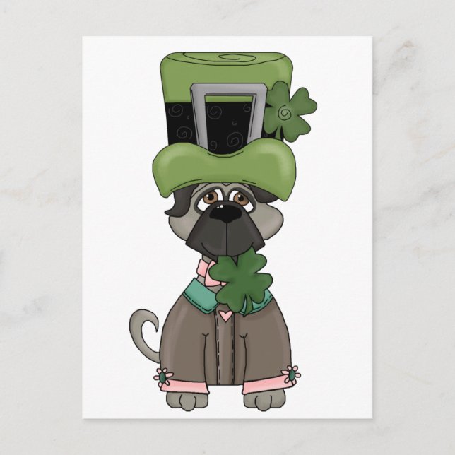 Mein irischer Hut Postkarte (Vorderseite)