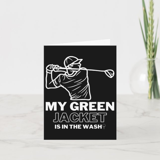 Mein Jacket grün im Wash Master Golf - Funny Go Karte (Vorderseite)