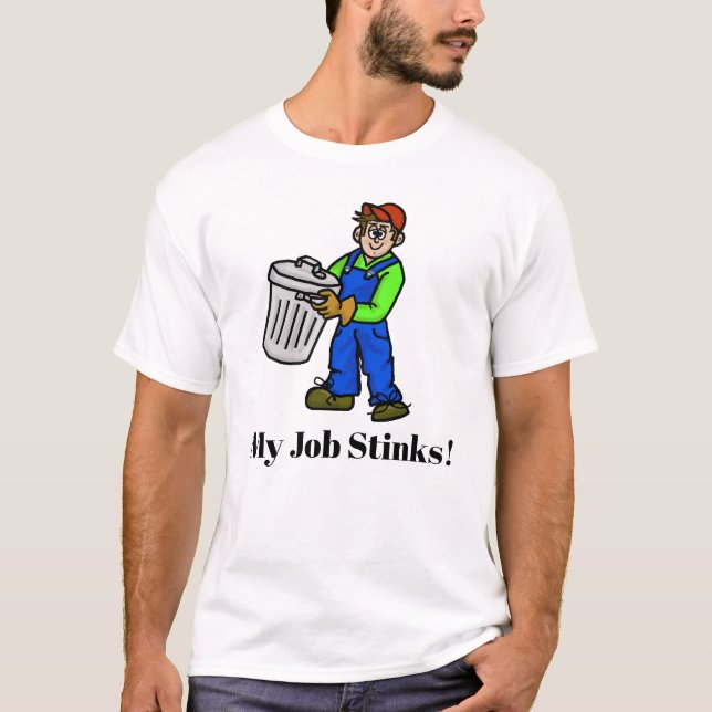 Mein Job bricht den Garbage Man-T - Shirt aus (Vorderseite)