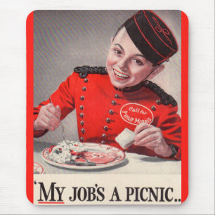 Mein Job ist ein Picknick Mousepad