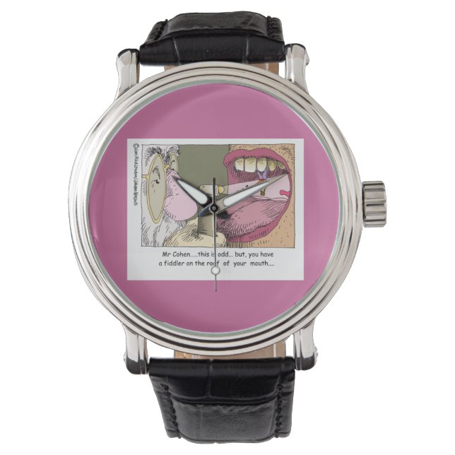 Mein jüdischer Zahnarzt Funny Unisex Watch Armbanduhr (Vorderseite)