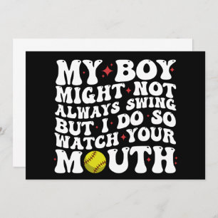 Mein Junge mag nicht immer schwingen, aber ich seh Einladung