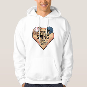 Mein Junge mag nicht immer schwingen, aber ich tue Hoodie