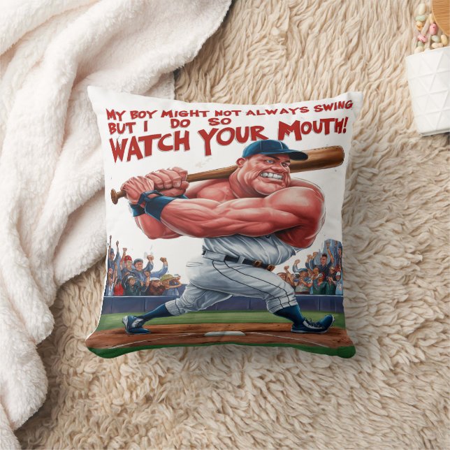 Mein Junge mag nicht immer schwingen, aber ich tue Kissen (Decke)