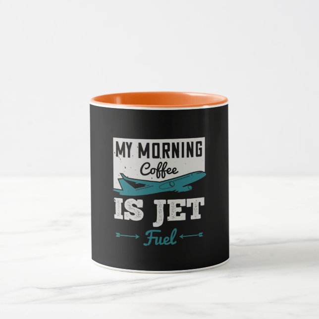 Mein Kaffee am Morgen ist Jet Fuel. Tasse (Zentrum)