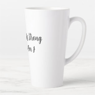 Mein Kaffee ist stark und ich bin es auch Milchtasse