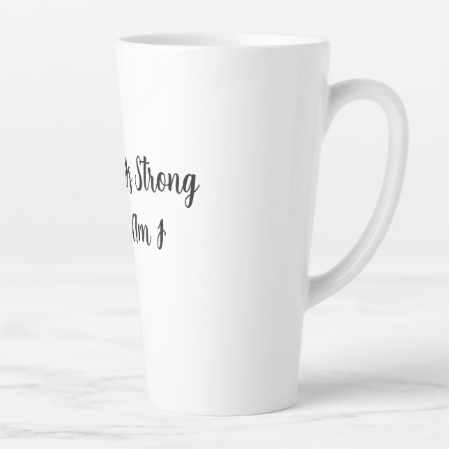 Mein Kaffee ist stark und ich bin es auch Milchtasse (Rechts)