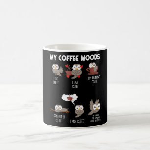 Mein Kaffee Moods Geschenk Owl Liebhaber Kaffee Ge Kaffeetasse