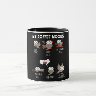 Mein Kaffee Moods Geschenk Owl Liebhaber Kaffee Ge Tasse