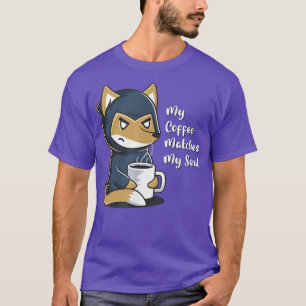 Mein Kaffee passt zu meinem Soul Koffein Gotischer T-Shirt