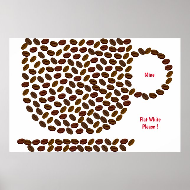 Mein Kaffee-Poster Poster (Vorne)