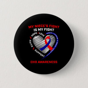 Mein Kampf meiner Nichten ist mein Kampf Chd Herzk Button