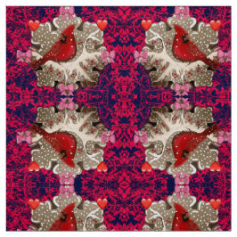 Mein Kardinal Valentine Fabric Stoff