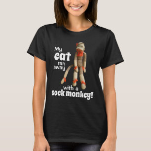 Mein Kater ist mit einem Sockenäffchen abgehauen! T-Shirt