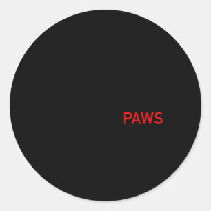 Mein Kind hat vier Paws mit Paw-Printen Runder Aufkleber