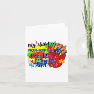 Mein Kind ist nonverbal, aber ihre Mutter ist nich Karte