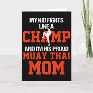 Mein Kind kämpft wie ein Champion und ich bin sein Karte