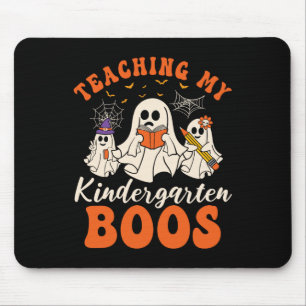 Mein Kindergarten Boos Retro Ghost Hallowee lehren Mousepad
