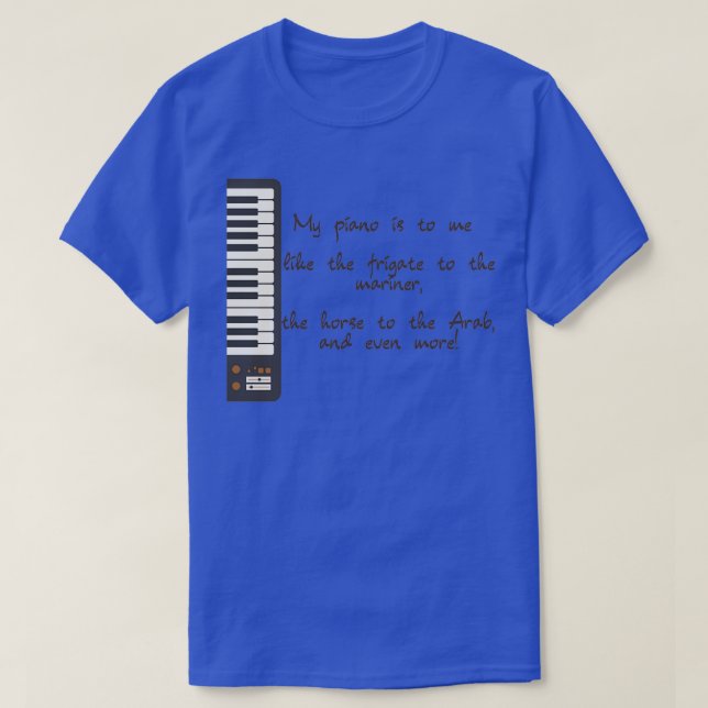 Mein Klavier T-Shirt (Design vorne)
