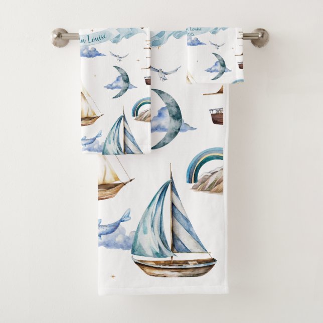 Mein kleiner blauer Horizont Badhandtuch Set (Insitu)