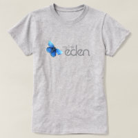 mein kleiner Eden-Logo blauer Schmetterling-T - Sh