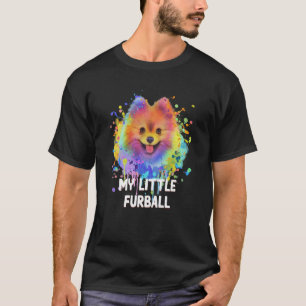 Mein kleiner Fellball Pomeranian Humor Pom Pom Tie T-Shirt