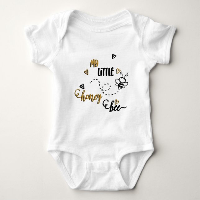 Mein kleiner Honey Bee Baby Bodysuit Baby Strampler (Vorderseite)