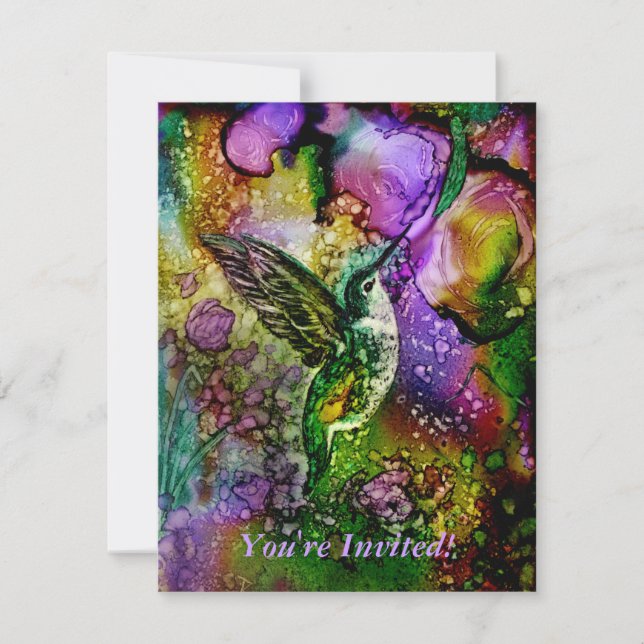 Mein kleiner Hummingvogel Einladung (Vorderseite)