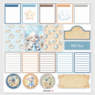 Mein kleiner Lamm-Planner-Aufkleber Aufkleber