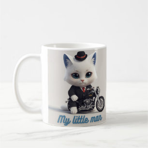 Mein Kleiner Mann Becher - Süße Kawaii-Katze auf M Kaffeetasse