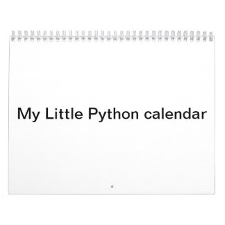 Mein kleiner Pythonschlangekalender Kalender