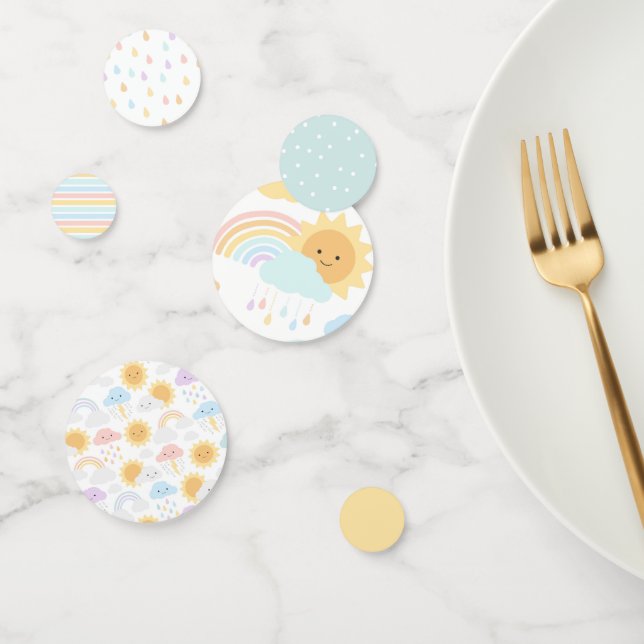 Mein kleiner Sonnenschein Rainbows & Clouds Confet Konfetti (Gruppe)