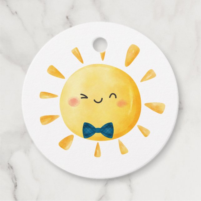 Mein kleiner Sonnenschein zum ersten Geburtstag Geschenkanhänger (Vorderseite)