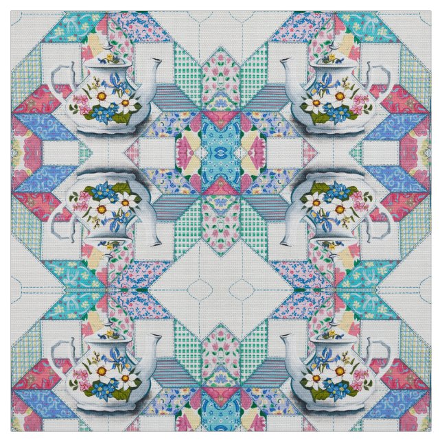 Mein kleiner Teapot Stoff (Muster)