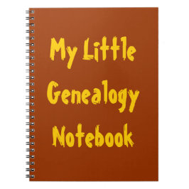 Mein kleines Genealogy-Notebook Notizblock