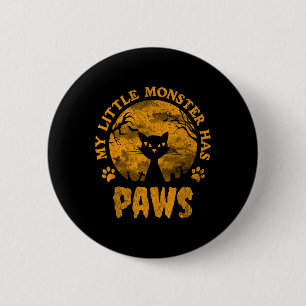 Mein kleines Monster hat eine scharfe Katze Button