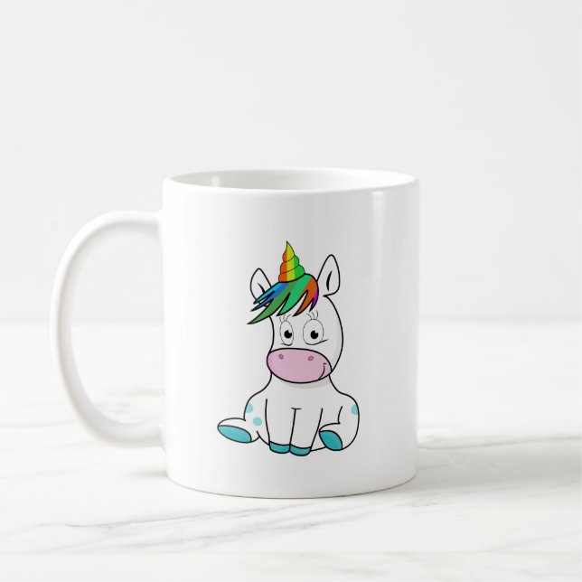 Mein kleines niedliches Einhorn Kaffeetasse (Links)