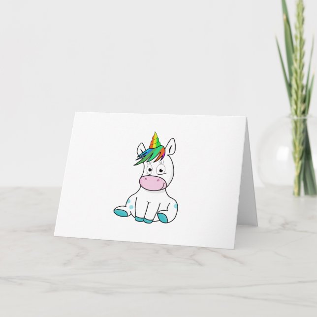 Mein kleines niedliches Einhorn Karte (Vorderseite)