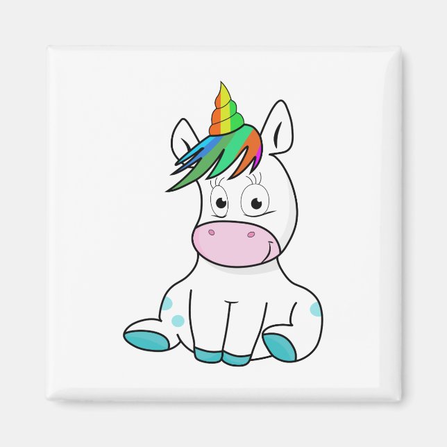 Mein kleines niedliches Einhorn Magnet (Vorne)