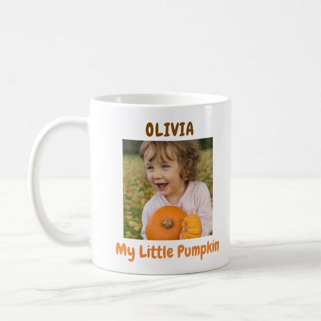 Mein kleines Pumpkin-Foto Kaffeetasse (Links)