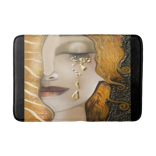 Mein Klimt Serie: Gold Badematte (Vorderseite)
