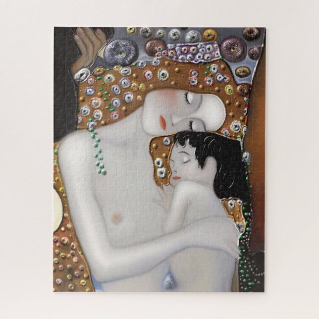 Mein Klimt Serie: Mutter u. Kind Puzzle (Vertikal)